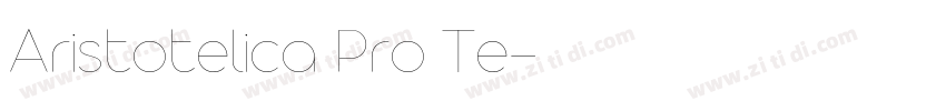 Aristotelica Pro Te字体转换